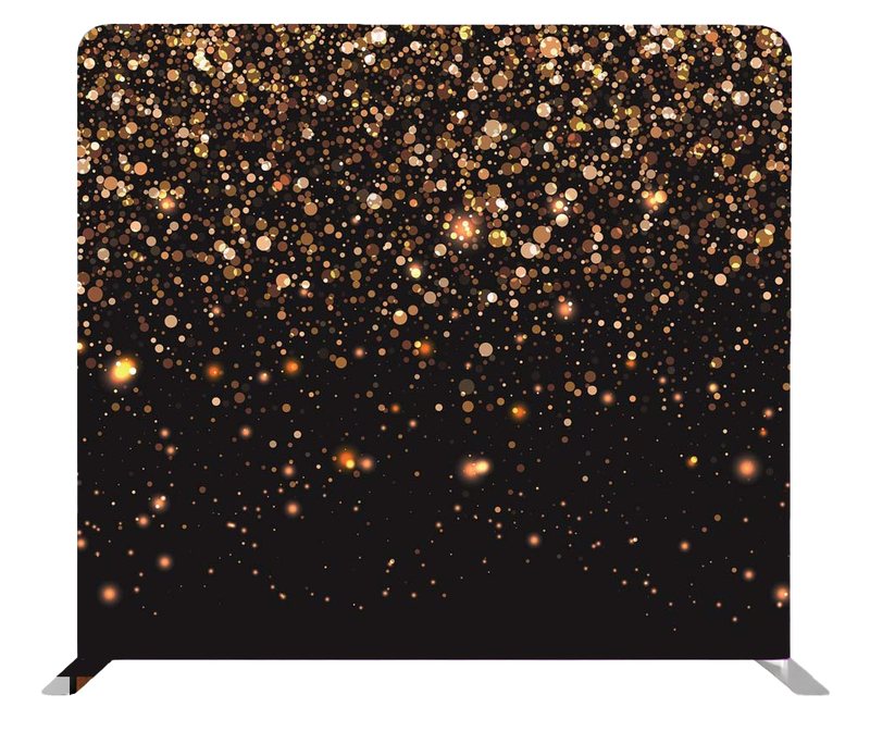 Fotobox Hintergrund Golden Glitter