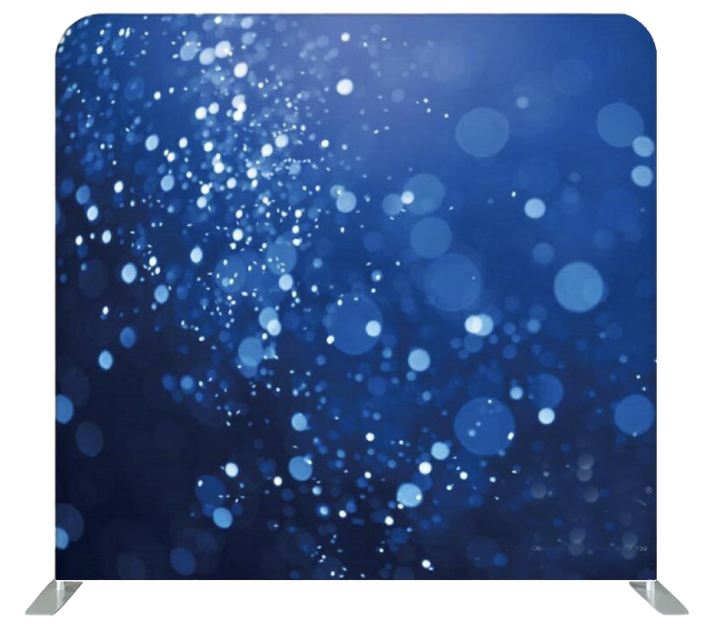 Fotobox Hintergrund Blue Bokeh